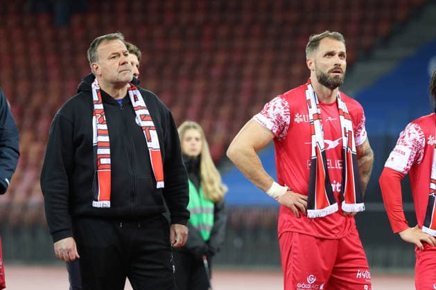 Grasshopper FC Winterthur Coach Patrick Rahmen Roman Buess FCW 12 05 2026 Stadium Letzigrund Zuerich , SWITZERLAND, Season 2025 2026 Men Soccer Super League Grasshopper Club Zuerich FC Winterthur Coach Patrick Rahmen Roman Buess FCW
