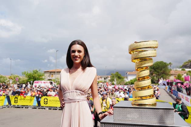 The trophy (trofeo senza fine) during Stage 5 of the Giro d™Italia, from Praia a Mare to Potenza, Italy, Wednesday, May 13, 2026.  Copyright: xMassimoxPaolone LaPressex