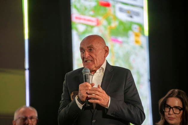 ZIELONA GORA 13.05.2026 KOLARSTWO SZOSOWE KONFERENCJA PRASOWA 83. TOUR DE POLOGNE -- press conference, PK, Pressekonferenz OF THE 83. TOUR DE POLOGNE CYCLING RACE NZ CZESLAW LANG FOT. TOMASZ BROWARCZYK 400mm.pl NEWSPIX.PL --- newspix.pl 