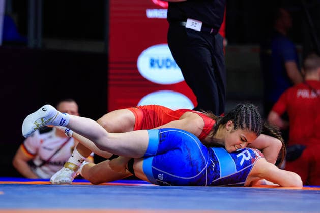 U17 Wrestling European Championships 49kg WW Madina Bayramova GER df Emine Beyza Bariskan TUR Copyright: xKostadinxAndonov xUnitedxWorldxWrestlingx Kostadin Andonov United World Wrestling