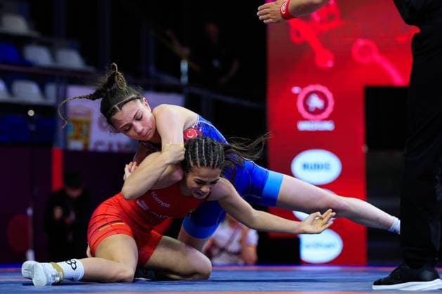 U17 Wrestling European Championships 49kg WW Madina Bayramova GER df Emine Beyza Bariskan TUR Copyright: xKostadinxAndonov xUnitedxWorldxWrestlingx Kostadin Andonov United World Wrestling