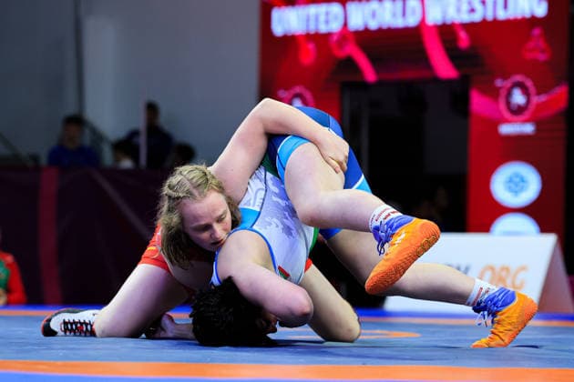 U17 Wrestling European Championships 65kg WW Irma Neumann GER df Boryana Todorova Borisova BUL Copyright: xKostadinxAndonov xUnitedxWorldxWrestlingx Kostadin Andonov United World Wrestling
