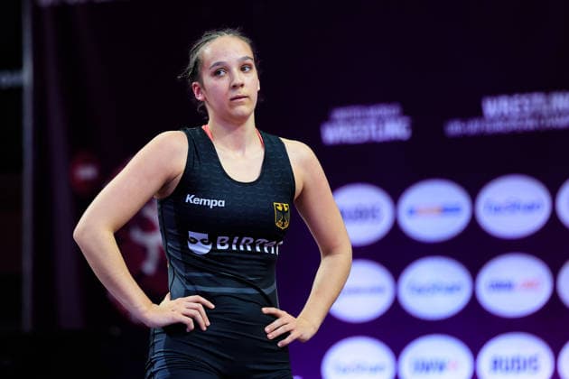 U17 Wrestling European Championships 73kg WW Lyra Lederer GER Copyright: xKostadinxAndonov xUnitedxWorldxWrestlingx Kostadin Andonov United World Wrestling