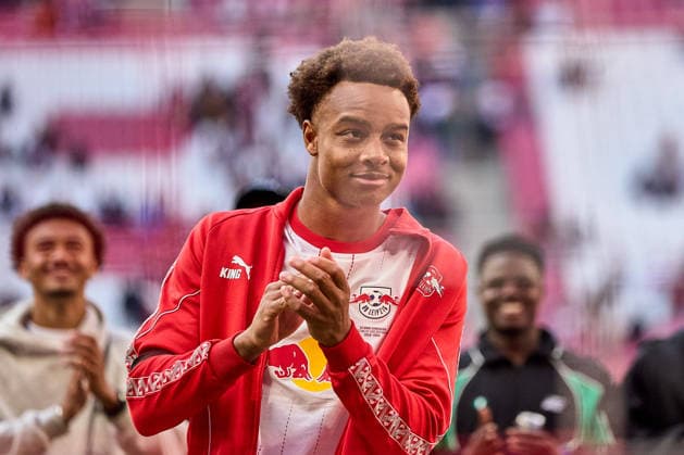 09 05 2026, Football, Men, Bundesliga, 2025 2026, RB Leipzig FC St Pauli Assan Ouedraogo 20, RB Leipzig , Portrait, after final whistle Leipzig Red Bull Arena Saxony Germany