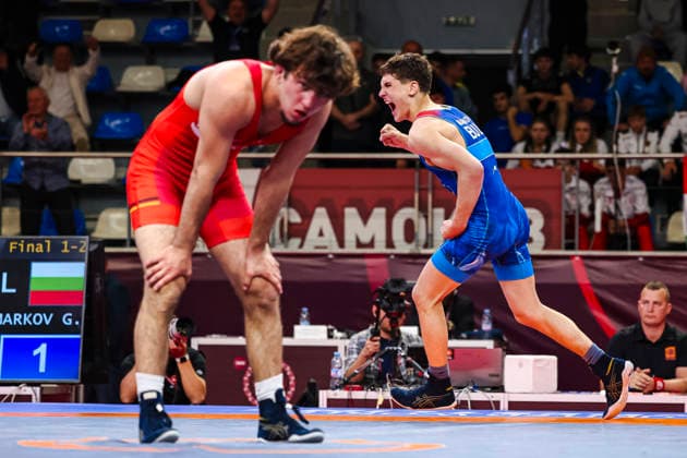 U17 Wrestling European Championships 60kg GR Georgi Petrov Markov BUL df Christiano Liebzeit GER