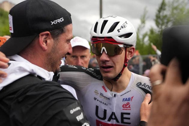 Spain™s Igor Arrieta Lizarraga of UAE Team Emirates XRG winner of the stage during Stage 5 of the Giro d™Italia, from Praia a Mare to Potenza, Italy, Wednesday, May 13, 2026.  Copyright: xFabioxFerrari LaPressex