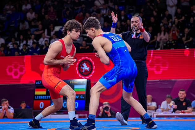 U17 Wrestling European Championships 60kg GR Georgi Petrov Markov BUL df Christiano Liebzeit GER