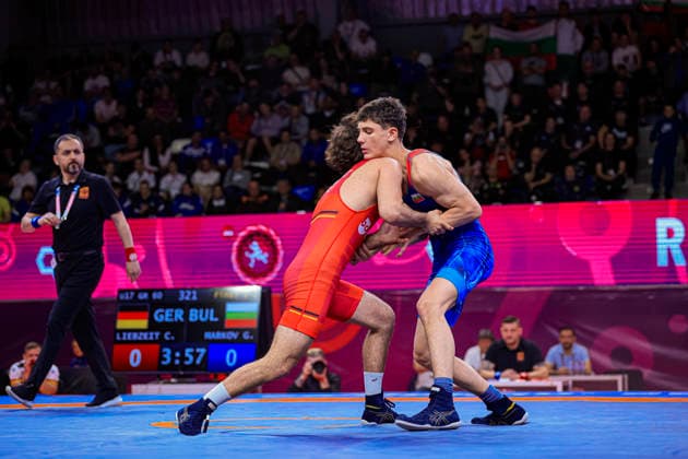 U17 Wrestling European Championships 60kg GR Georgi Petrov Markov BUL df Christiano Liebzeit GER