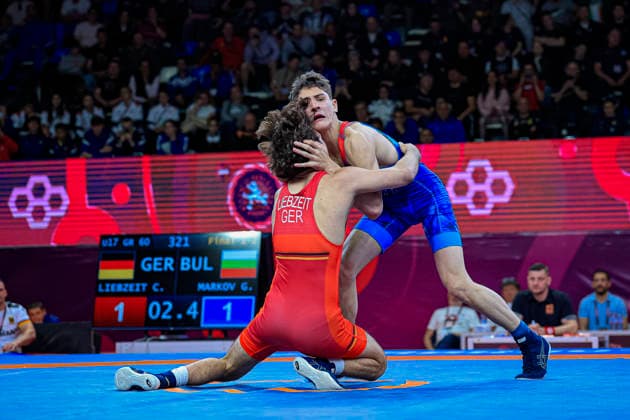 U17 Wrestling European Championships 60kg GR Georgi Petrov Markov BUL df Christiano Liebzeit GER