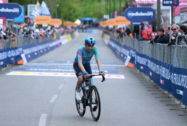 IPA84643130 - Guillermo Thomas Silva (XDS Astana Team) during Stage 5 - Praia a Mare - Potenza, Giro d Italia race in Potenza, Italy, May 13 2026  Copyright: xPasqualexGolia IPAxSportx xx 84643130