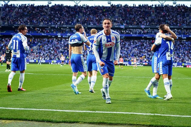ESP: RCD Espanyol - Athletic Club . La Liga EA Sports. Matchday 35 Kike Garcia of RCD Espanyol celebrates after scoring the 2-0 during the La Liga EA Sports match between RCD Espanyol and Athletic Club de Bilbao played at RCDE Stadium on May 13, 2026 in Barcelona, Spain. kpng Copyright: xBaguxBlancox xPRESSINPHOTOx PS_260513_ESP_ATH_2526_515