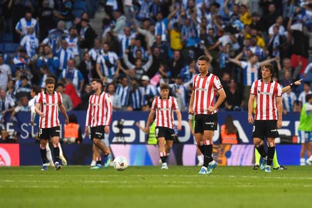 ESP LaLiga EA Sports RCD Espanyol v Athletic Club Gorka Guruzeta of Athletic waiting for shoot during LaLiga EA Sports, between RCD Espanyol v Athletic Club played at RCDE Stadium in Llobregat, Barcelona on May 13th, 2026 in Spain Spain Soccer Copyright: xPacoxLargox xAgenciaxLOFx