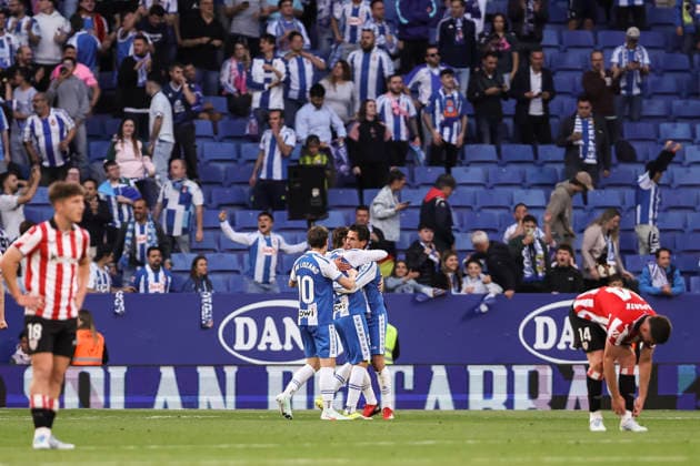 May 13, 2026, Cornella, Barcelona, SPAIN: Pere Milla of RCD Espanyol celebrates a goal during the Spanish league, LaLiga EA Sports, football match played between RCD Espanyol and Athletic Club at RCDE Stadium on May 13, 2026 in Cornella, Spain. Cornella SPAIN - ZUMAa181 20260513_zaa_a181_101 Copyright: xJavierxBorregox