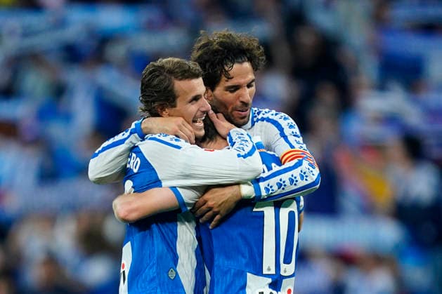 ESP: RCD Espanyol - Athletic Club . La Liga EA Sports. Matchday 36 Leandro Cabrera, Pol Lozano and Carlos Romero of RCD Espanyol during the La Liga EA Sports match between RCD Espanyol and Athletic Club de Bilbao played at RCDE Stadium on May 13, 2026 in Barcelona, Spain. kpng Copyright: xSergioxRuizxx xPRESSINPHOTOx PS_260513_ESP_ATH_2526_036
