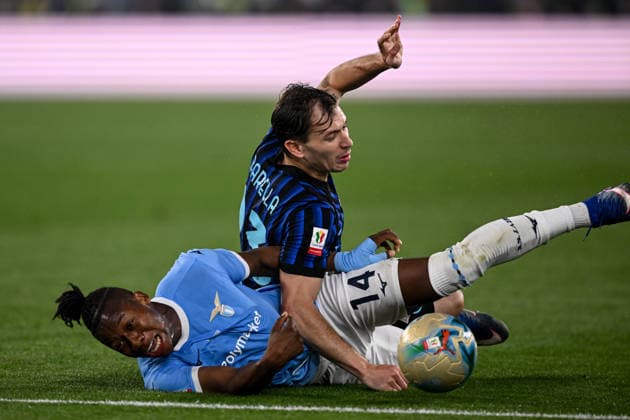 Mg Roma 13 05 2026 - finale Coppa Italia Lazio-Inter foto Matteo Gribaudi Image nella foto: Tijjani Noslin-Nicolo Barella 