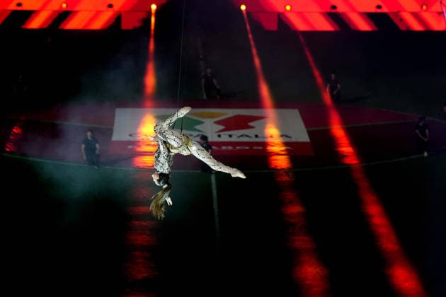 Opening ceremony during the Frecciarossa Italian Cup 2025 2026 final soccer match between Lazio and Inter Milan at the Stadio Olimpico in Rome, Italy - May 13, 2026 - Soccer  Copyright: xSpada LaPressex