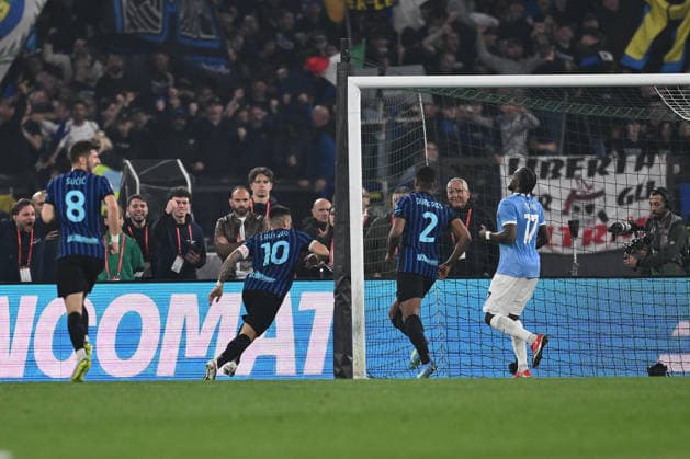 RECORD DATE NOT STATED 13th May 2026, Stadio Olimpico, Rome, Italy; Coppa Italia Football; Lazio versus Inter Milan; Lautaro Martinez of Inter Milan celebrates after scoring the goal of 0-2 DomenicoxCippitelli