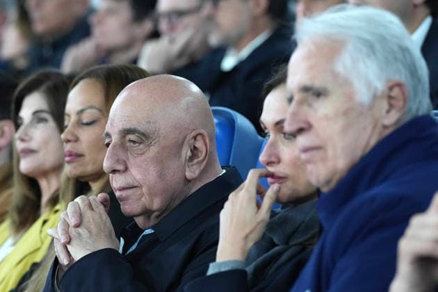 Adriano Galliani , Giovanni MalagÃ² during the Frecciarossa Italian Cup 2025 2026 final soccer match between Lazio and Inter Milan at the Stadio Olimpico in Rome, Italy - May 13, 2026 - Soccer  Copyright: xSpada LaPressex