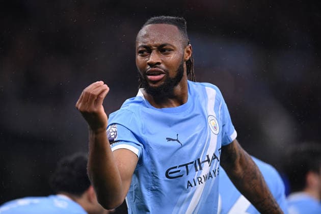 Manchester City v Crystal Palace, Premier League Antoine Semenyo of Manchester City celebrates scoring his team s first goal during the Manchester City v Crystal Palace Premier League match at the Etihad Stadium, Manchester, England on 13 May 2026 Credit: Ben Roberts Every Second Media Editorial use only. All images are copyright Every Second Media Limited. No images may be reproduced without prior permission. All rights reserved. Premier League and Football League images are subject to licensing agreements with Football DataCo Limited. see https: www.football-dataco.com Copyright: xIMAGO EveryxSecondxMediax ESM-1989-0006 BenxRobertsx xEveryxSecondxMediax