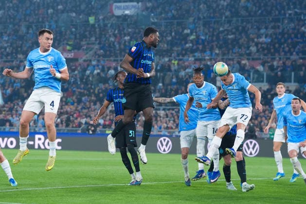 Marcus Thuram of FC Internazionale celebrates after scoring first goal during the Coppa Italia Final match between SS Lazio and FC Internazionale at Stadio Olimpico Rome Italy on 13 May 2026. Rome Stadio Olimpico Rome Italy Copyright: xPhotoxGoalxPixx SP24-1430-011