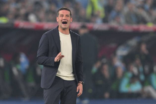 IPA84649571 - Cristian Chivu head coach of FC Inter during the match of the Coppa Italia Final Championship between S.S. Lazio and F.C. Inter at the Olimpico Stadium on May 13, 2026 in Rome, Italy. during Final - SS Lazio vs Inter - FC Internazionale, Italian football Coppa Italia match in Rome, Italy, May 13 2026  Copyright: xRobertoxRamaccia IPAxSportx xx 84649571