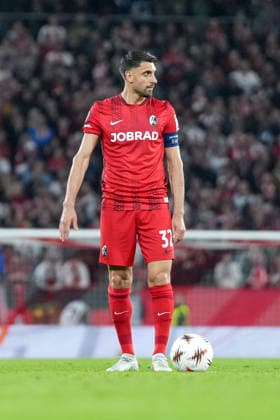Vincenzo Grifo SC Freiburg, 32 on the ball , Germany, Football, UEFA Europa League, semi-final, second leg, 2025 2026, SC Freiburg vs SC Braga, 07 05 2026, Europa Park Stadion, Freiburg Europa Park Stadion Baden Württemberg Germany Copyright: xArnexAmbergx