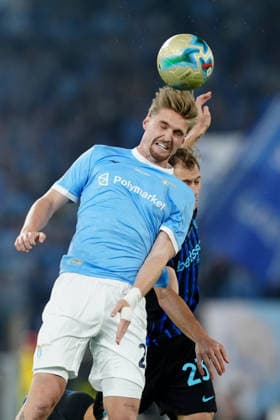 SS Lazio v FC Internazionale - Coppa Italia Final Kenneth Taylor of SS Lazio in action during the Coppa Italia Frecciarossa final match between SS Lazio and FC Internazionale at Olympic Stadium on May 13, 2026 in Rome, Italy Rome Stadio Olimpico Lazio Italy Copyright: xGiuseppexMaffiax BRU01016