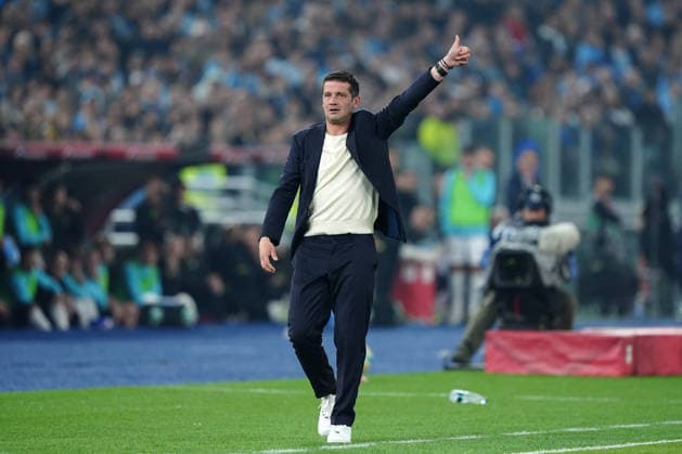 SS Lazio v FC Internazionale - Coppa Italia Final Cristian Chivu Head Coach of FC Internazionale gestures during the Coppa Italia Frecciarossa final match between SS Lazio and FC Internazionale at Olympic Stadium on May 13, 2026 in Rome, Italy Rome Stadio Olimpico Lazio Italy Copyright: xGiuseppexMaffiax BRU04018