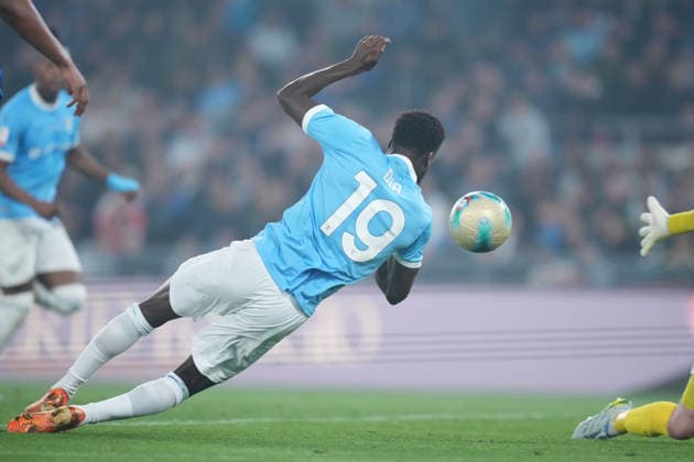 Lazio™s Boulaye Dia during the Frecciarossa Italian Cup 2025 2026 final soccer match between Lazio and Inter Milan at the Stadio Olimpico in Rome, Italy - May 13, 2026 - Soccer  Copyright: xAlfredoxFalcone LaPressex