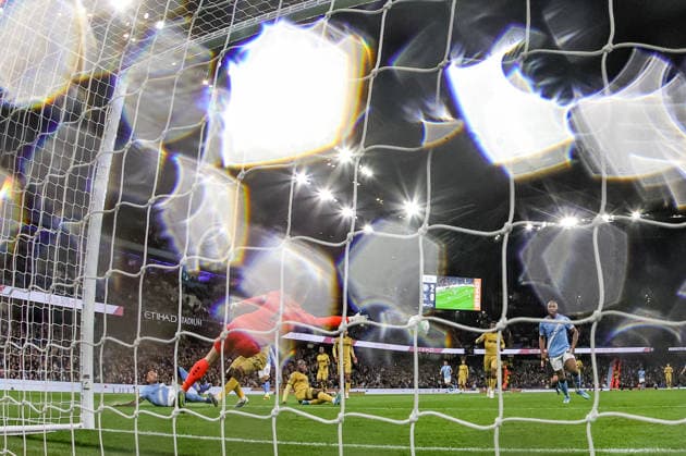 Premier League: Manchester City v Crystal Palace Savinho of Manchester City scores to make it 3-0 during the Premier League match Manchester City vs Crystal Palace at Etihad Stadium, Manchester, United Kingdom on 13 May 2026 (Photo by Mark Cosgrove News Images) Manchester Etihad Stadium Greater Manchester United, ManU Kingdom Copyright: xMarkxCosgrove NewsxImagesx