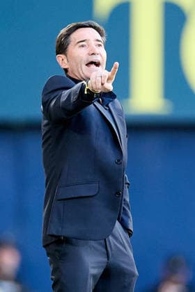 Kings League Italy 2026 May 13, 2026, Villarreal, Castellon, Spain Marcelino Garcia Toral head coach of Villarreal CF reacts during the Spanish championship LaLiga football match between Villarreal CF and Sevilla CF on 13 May 2026 at Ceramica Stadium in Villarreal, Spain Villarreal Fonzies Arena Spain Spanish La Liga EA Sports soccer match Villarreal vs Sevilla Copyright: xCerezox