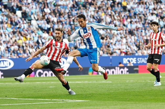 (L-R) Yeray Alvarez (ABilbao), Pere Milla (Espanyol), MAY 13, 2026 - Football Soccer : Spanish LaLiga EA Sports match between RCD Espanyol de Barcelona - Athletic Club de Bilbao at the RCDE Stadium in Barcelona, Spain. Noxthirdxpartyxsales  aflo_330258738