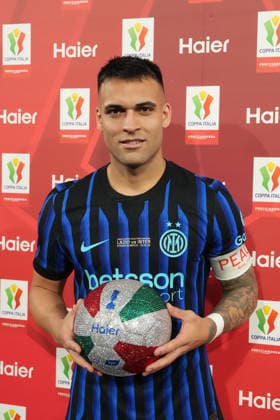 Inter Milan™s Lautaro Martinez during the Frecciarossa Italian Cup 2025 2026 final soccer match between Lazio and Inter Milan at the Stadio Olimpico in Rome, Italy - May 13, 2026 - Soccer  Copyright: xAlfredoxFalcone LaPressex
