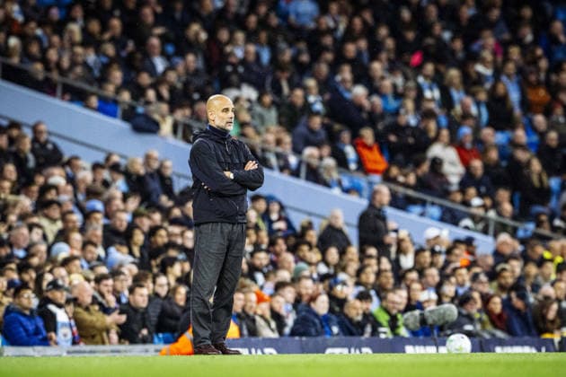 Manchester, England - May 13th 2026: Pep Guardiola, head coach of Manchester City, during the Premier League 2025 26 League match between Manchester City and Crystal Palace at Etihad Stadium. Copyright: xRichardxCallis SPPx Sportspressphoto_SPR146013