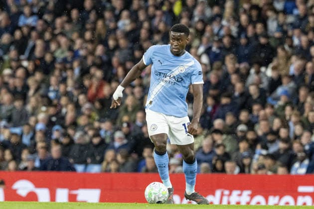 Manchester, England - May 13th 2026: Marc Guehi of Manchester City controls the ball during the Premier League 2025 26 League match between Manchester City and Crystal Palace at Etihad Stadium. Copyright: xRichardxCallis SPPx Sportspressphoto_SPR146014