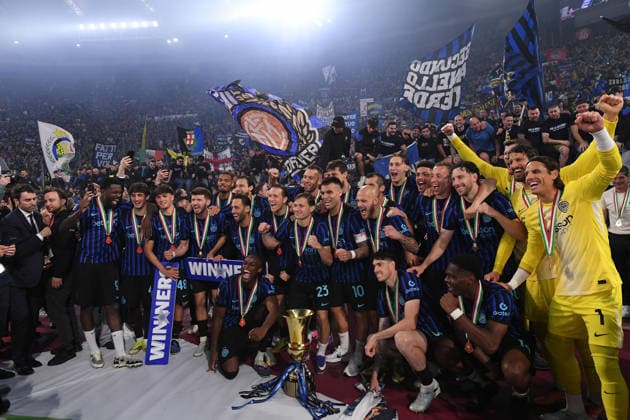 Foto IPP Luciano Adriani Roma 13 05 2026 Calcio Coppa Italia 2025-2026 - Finale Lazio vs Inter Nella foto: la foto sotto la curva dei tifosi dell’ inter Italy Photo Press - World Copyright Roma italy Italia ITALY  Copyright: xR4924_italyphotopressx