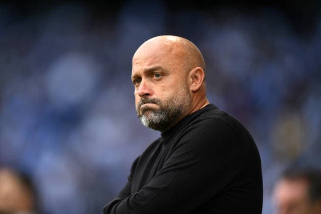 RCD ESPANYOL v ATHLETIC CLUB DE BILBAO RCDE STADIUM BARCELONA. May 13, 2026 RCD ESPANYOL vs ATHLETIC CLUB DE BILBAO May 13,2026 RCD Espanyol finally wins after 18 games. Manolo Gonzalez head coach of RCD Espanyol during the match between RCD Espanyol and Athletic Club de Bilbao corresponding to the thirty six day of La Liga EA Sports at RCDE Stadium in Barcelona, Spain. Cornella El Prat ESP Copyright: xS.xRosx