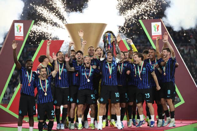 CALCIO - Coppa Italia - Final - SS Lazio vs Inter - FC Internazionale Photo by IPA ABACAPRESS.COM84657350 - 13.05.2026 Lazio vs Inter Coppa Italia Finale Nella foto: Inter Campione (Foto Gino Mancini) Rome Italy  Copyright: xIPAxSport ABACAx