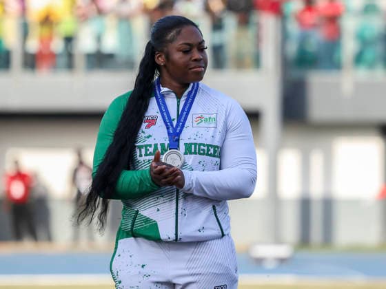 Divine Oladipupo competes at The 24th African Senior Athletics Championships (ASAC) 2026 in Accra, Ghana, at the University of Ghana Sports Stadium from May 12 2026 Copyright: xChristopherxOnahx