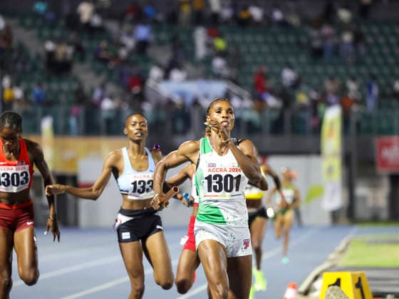 Ezekial Asuquo, Toheebat Jimoh, Victor Sampson and Patience Okon-George competes at The 24th African Senior Athletics Championships (ASAC) 2026 in Accra, Ghana, at the University of Ghana Sports Stadium from May 12 2026 Copyright: xCHRISTOPHERxONAHx