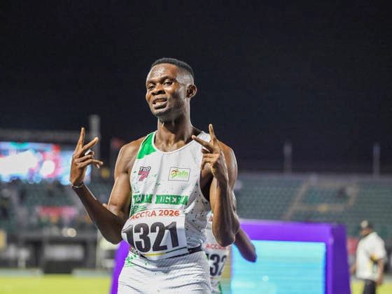 Ezekial Asuquo, Toheebat Jimoh, Victor Sampson and Patience Okon-George competes at The 24th African Senior Athletics Championships (ASAC) 2026 in Accra, Ghana, at the University of Ghana Sports Stadium from May 12 2026 Copyright: xCHRISTOPHERxONAHx