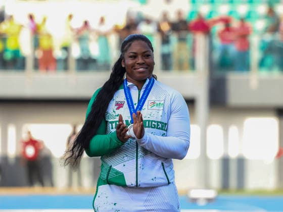 Divine Oladipupo competes at The 24th African Senior Athletics Championships (ASAC) 2026 in Accra, Ghana, at the University of Ghana Sports Stadium from May 12 2026 Copyright: xChristopherxOnahx