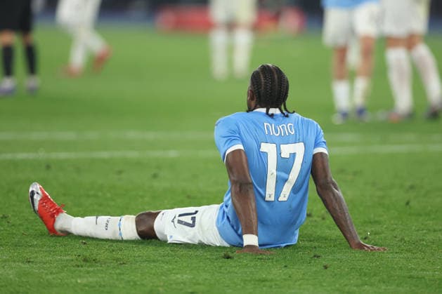 CALCIO - Coppa Italia - Final - SS Lazio vs Inter - FC Internazionale Photo by IPA ABACAPRESS.COM84657554 - Rome, Italy - May 13, 2026: Nuno Tavares (left-back) of SS Lazio disappointed after the defeat at the end of the the Coppa Italia Frecciarossa Final football match 2025-2026 between SS Lazio vs Inter - FC Internazionale at Olympic Stadium. Rome Italy  Copyright: xIPAxSport ABACAx