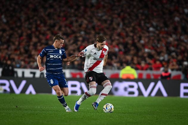 River Plate x Gimnasia La Plata BUENOS AIRES, AR - 13.05.2026: RIVER PLATE X GIMNASIA LA PLATA - River Plate against Gimnasia y Esgrima La Plata during a quarter-final match of the Copa Mercado Libre de la Liga Profesional de Futbol, on May 13, 2026 at Estadio Mas Monumental in Buenos Aires, Argentina. (Photo: Gabriel Sotelo Fotoarena) x2941873x  GabrielxSotelo
