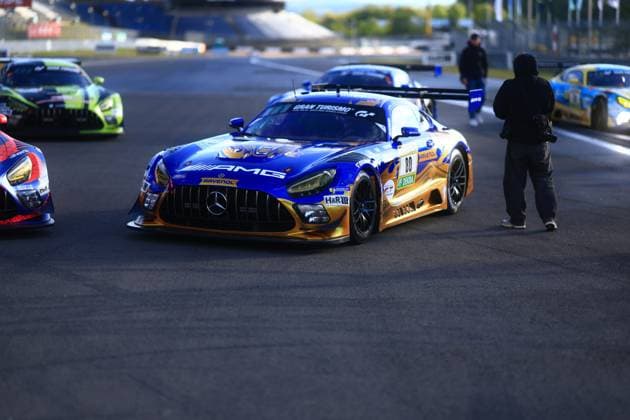Fabian Schiller Luca Stolz Maro Engel Maxime Martin Mercedes AMG Team RAVENOL on the starting grid at the 24h Nürburgring Starting grid at the 24-hour race Copyright: xMichaelxGelhardtx