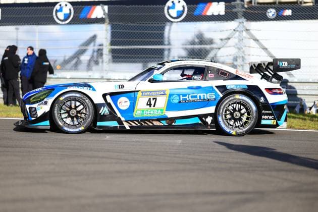 David Pittard Edoardo Liberati Jesse Krohn Kamui Kobayashi Naoya Gamo Naoya Gamou Nirei Fukuzumi Sho Tsuboi KCMG in the pit lane at the Nürburgring Pit stop at the Nürburgring Copyright: xMichaelxGelhardtx