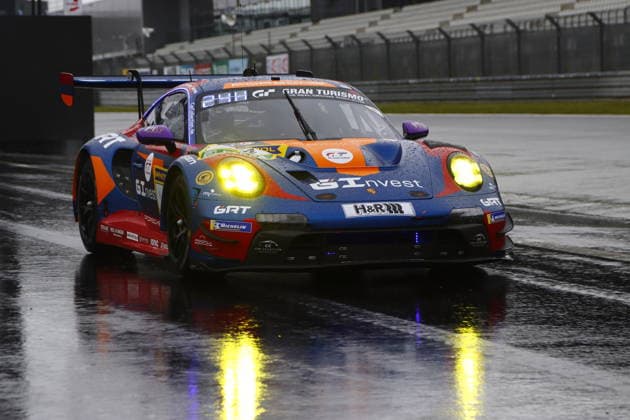4 Artur Goroyan ARM Oleg Kvitka RUS Nathanael Berthon FRA Alex Fontana CHF , Porsche 911 GT3 R Evo2, Team Goroyan RT by Car Collection GER in the pit lane GER, Motorsport, 54 ADAC Ravenol 24H Rennen Nuerburgring 2025, Wednesday, Impressions before the race, Nuerburg, 13 05 2026 GER, Motorsport, 54 ADAC Ravenol 24H Rennen Nuerburgring 2025, Wednesday, Impressions before the race, Nuerburg, 13 05 2026 Nuerburg Copyright: xEibner-Pressefoto JuergenxAugstx EP_JAT
