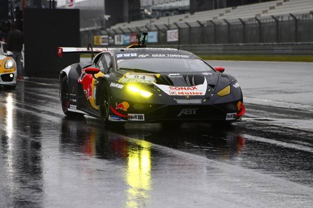 84 Mirko Bortolotti ITA Luca Engstler GER Patric Niederhauser CHF , Lamborghini Huracan GT3 EVO2, Abt Sportsline GER in the pit lane GER, Motorsport, 54 ADAC Ravenol 24H Rennen Nuerburgring 2025, Wednesday, Impressions before the race, Nuerburg, 13 05 2026 GER, Motorsport, 54 ADAC Ravenol 24H Rennen Nuerburgring 2025, Wednesday, Impressions before the race, Nuerburg, 13 05 2026 Nuerburg Copyright: xEibner-Pressefoto JuergenxAugstx EP_JAT