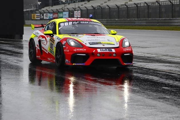 982 Christoph Krombach Asslar GER Oliver Kunz Uhningen GER Axel Duffner Homberg GER Leo Livius Arne Weber Bad Homburg GER , Porsche 718 Cayman GT4 CS, Team W S Racing GER in the pit lane GER, Motorsport, 54 ADAC Ravenol 24H Race Nuerburgring 2025, Wednesday, Impressions before the race, Nuerburg, 13 05 2026 GER, Motorsport, 54 ADAC Ravenol 24H Race Nuerburgring 2025, Wednesday, Impressions before the race, Nuerburg, 13 05 2026 Nuerburg Copyright: xEibner-Pressefoto JuergenxAugstx EP_JAT