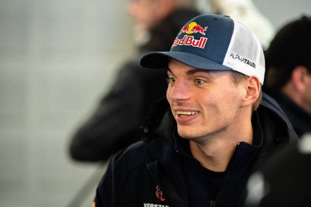 Max Verstappen from Mercedes AMG Team Verstappen Racing takes part in the drivers briefing in the media center Nürburgring, 14 05 2026 Rhineland-Palatinate Germany